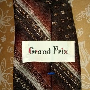 Grand Prix Brown Striped Tie